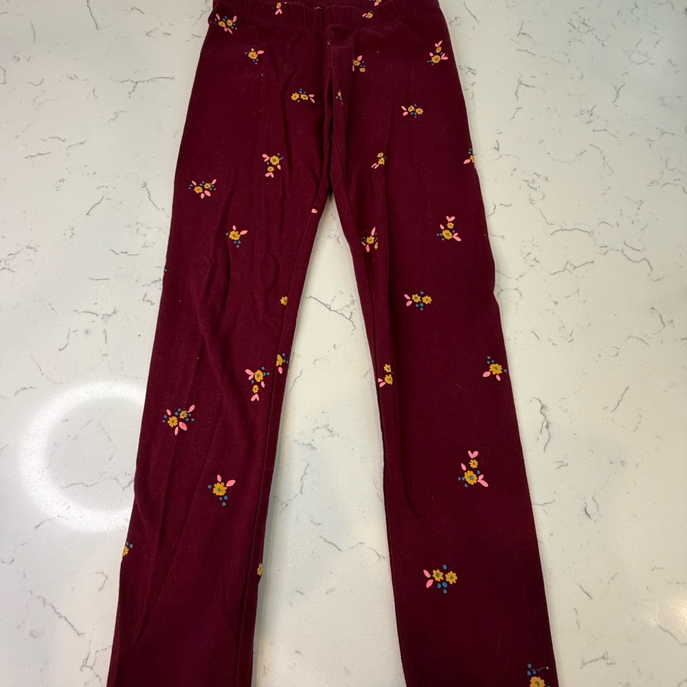 Cat & Jack Red Leggings with Elegant Design